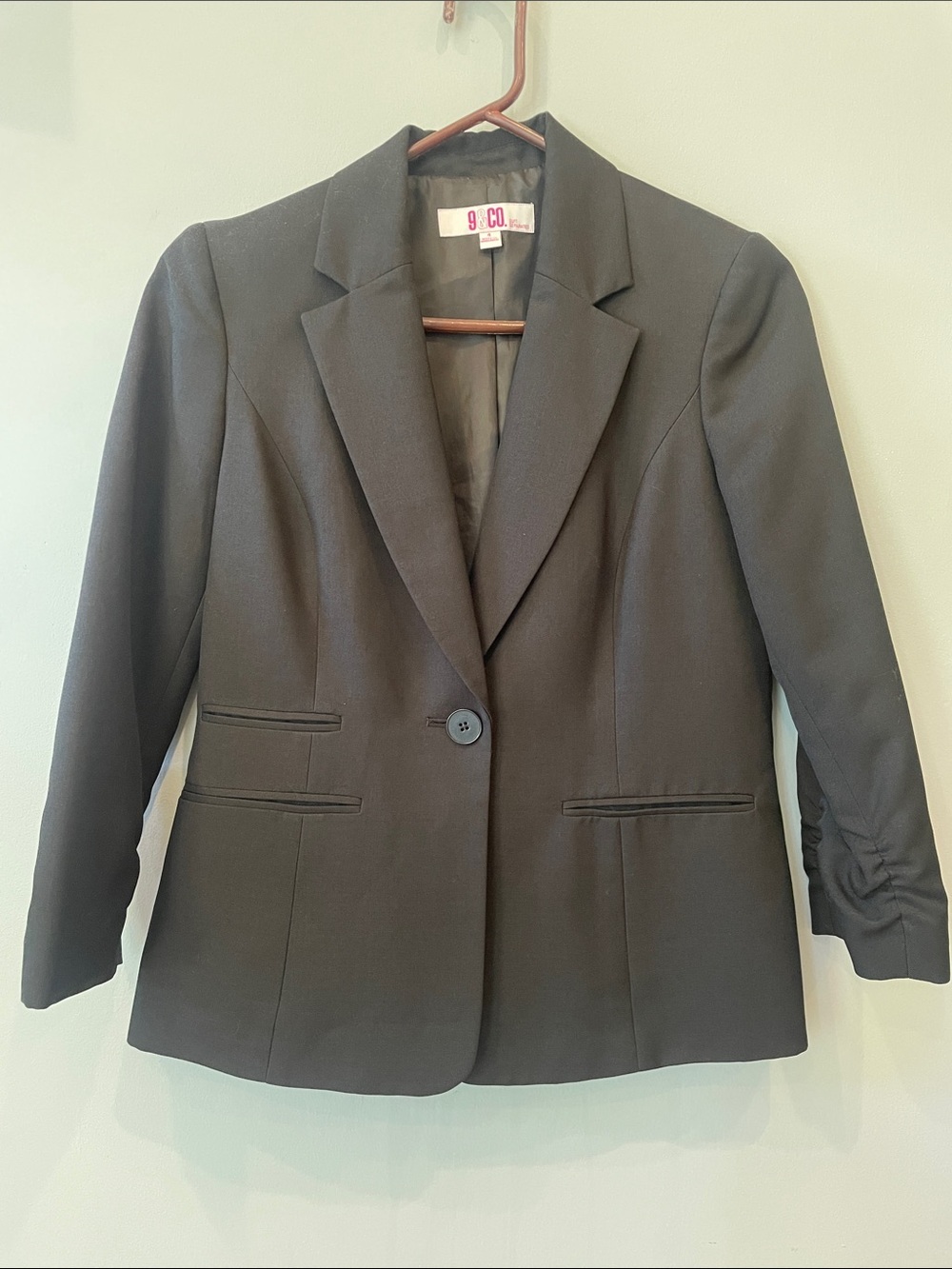 Black Single-Button Women's Blazer small
